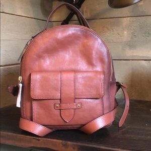 Frye Olivia Italian Leather Mini Backpack Purse